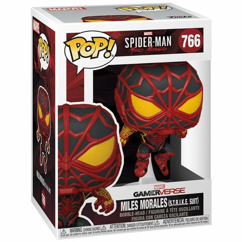Figurine Funko Pop! N°766 - Spider-man Miles Morales - S.t.r.i.k.e. Suit